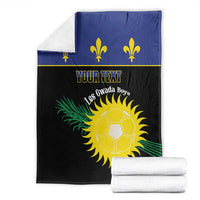 Custom Guadeloupe Football Blanket Allez Gwada Boys - Wonder Print Shop
