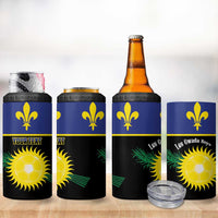 Custom Guadeloupe Football 4 in 1 Can Cooler Tumbler Allez Gwada Boys - Wonder Print Shop