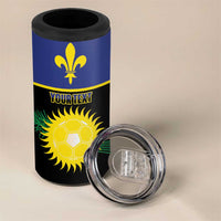 Custom Guadeloupe Football 4 in 1 Can Cooler Tumbler Allez Gwada Boys - Wonder Print Shop