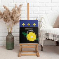 Custom Guadeloupe Football Canvas Wall Art Allez Gwada Boys - Wonder Print Shop