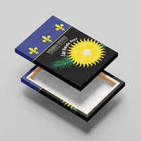 Custom Guadeloupe Football Canvas Wall Art Allez Gwada Boys - Wonder Print Shop