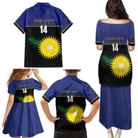 Custom Guadeloupe Football Family Matching Puletasi and Hawaiian Shirt Allez Gwada Boys - Wonder Print Shop