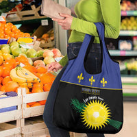 Custom Guadeloupe Football Grocery Bag Allez Gwada Boys - Wonder Print Shop