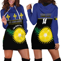 Custom Guadeloupe Football Hoodie Dress Allez Gwada Boys - Wonder Print Shop