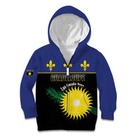Custom Guadeloupe Football Kid Hoodie Allez Gwada Boys - Wonder Print Shop