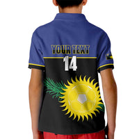 Custom Guadeloupe Football Kid Polo Shirt Allez Gwada Boys - Wonder Print Shop