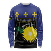 Custom Guadeloupe Football Long Sleeve Shirt Allez Gwada Boys - Wonder Print Shop
