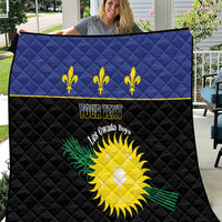 Custom Guadeloupe Football Quilt Allez Gwada Boys - Wonder Print Shop