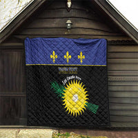 Custom Guadeloupe Football Quilt Allez Gwada Boys - Wonder Print Shop