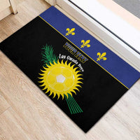 Custom Guadeloupe Football Rubber Doormat Allez Gwada Boys - Wonder Print Shop