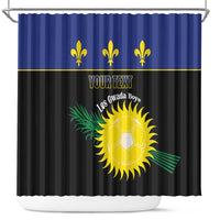 Custom Guadeloupe Football Shower Curtain Allez Gwada Boys - Wonder Print Shop