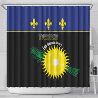 Custom Guadeloupe Football Shower Curtain Allez Gwada Boys - Wonder Print Shop