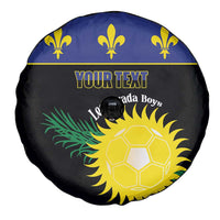 Custom Guadeloupe Football Spare Tire Cover Allez Gwada Boys - Wonder Print Shop
