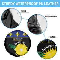 Custom Guadeloupe Football Spare Tire Cover Allez Gwada Boys - Wonder Print Shop