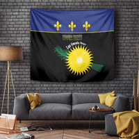 Custom Guadeloupe Football Tapestry Allez Gwada Boys - Wonder Print Shop