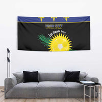 Custom Guadeloupe Football Tapestry Allez Gwada Boys - Wonder Print Shop