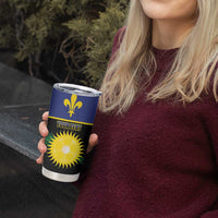 Custom Guadeloupe Football Tumbler Cup Allez Gwada Boys - Wonder Print Shop