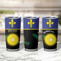 Custom Guadeloupe Football Tumbler Cup Allez Gwada Boys - Wonder Print Shop