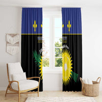 Custom Guadeloupe Football Window Curtain Allez Gwada Boys - Wonder Print Shop