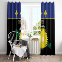 Custom Guadeloupe Football Window Curtain Allez Gwada Boys - Wonder Print Shop