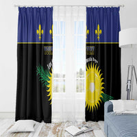 Custom Guadeloupe Football Window Curtain Allez Gwada Boys - Wonder Print Shop
