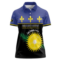 Custom Guadeloupe Football Women Polo Shirt Allez Gwada Boys - Wonder Print Shop