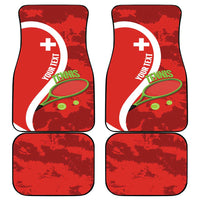 Personalised Switzerland Tennis Car Mats Swiss Born To Play - Wonder Print Shop