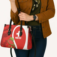Personalised Switzerland Tennis Leather Bag Swiss Born To Play - Wonder Print Shop