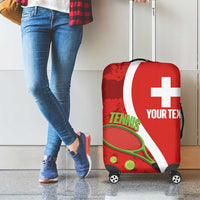 Personalised Switzerland Tennis Luggage Cover Swiss Born To Play - Wonder Print Shop