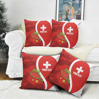 Personalised Switzerland Tennis Pillow Cover Swiss Born To Play - Wonder Print Shop