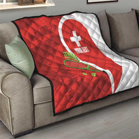 Personalised Switzerland Tennis Quilt Swiss Born To Play - Wonder Print Shop
