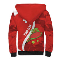 Personalised Switzerland Tennis Sherpa Hoodie Swiss Born To Play - Wonder Print Shop