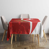 Personalised Switzerland Tennis Tablecloth Swiss Born To Play - Wonder Print Shop