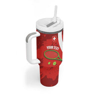 Personalised Switzerland Tennis Tumbler With Handle Swiss Born To Play - Wonder Print Shop