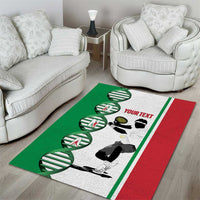 Personalised Italy Tennis Area Rug Its In My DNA - Wonder Print Shop