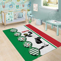 Personalised Italy Tennis Area Rug Its In My DNA - Wonder Print Shop