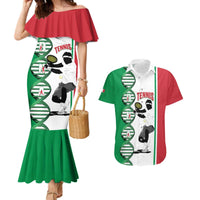 Personalised Italy Tennis Couples Matching Mermaid Dress and Hawaiian Shirt Its In My DNA - Wonder Print Shop