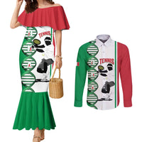 Personalised Italy Tennis Couples Matching Mermaid Dress and Long Sleeve Button Shirt Its In My DNA - Wonder Print Shop