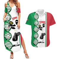 Personalised Italy Tennis Couples Matching Summer Maxi Dress and Hawaiian Shirt Its In My DNA - Wonder Print Shop