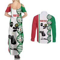 Personalised Italy Tennis Couples Matching Summer Maxi Dress and Long Sleeve Button Shirt Its In My DNA - Wonder Print Shop