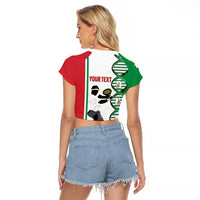 Personalised Italy Tennis Raglan Cropped T Shirt Its In My DNA - Wonder Print Shop