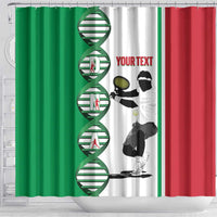 Personalised Italy Tennis Shower Curtain Its In My DNA - Wonder Print Shop