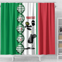 Personalised Italy Tennis Shower Curtain Its In My DNA - Wonder Print Shop