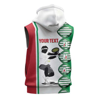 Personalised Italy Tennis Sleeveless Hoodie Its In My DNA - Wonder Print Shop