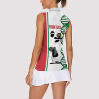 Personalised Italy Tennis Women Sleeveless Polo Shirt Its In My DNA - Wonder Print Shop