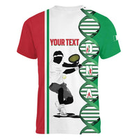 Personalised Italy Tennis Women V-Neck T-Shirt Its In My DNA - Wonder Print Shop