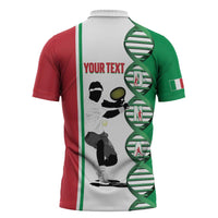 Personalised Italy Tennis Zipper Polo Shirt Its In My DNA - Wonder Print Shop
