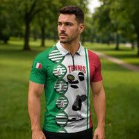 Personalised Italy Tennis Zipper Polo Shirt Its In My DNA - Wonder Print Shop