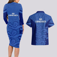 England Football Couples Matching Long Sleeve Bodycon Dress and Hawaiian Shirt Go Lionesses 2023 World Cup - Wonder Print Shop