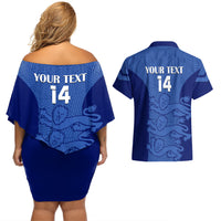 Custom England Football Couples Matching Off Shoulder Short Dress and Hawaiian Shirt Go Lionesses 2023 World Cup - Wonder Print Shop